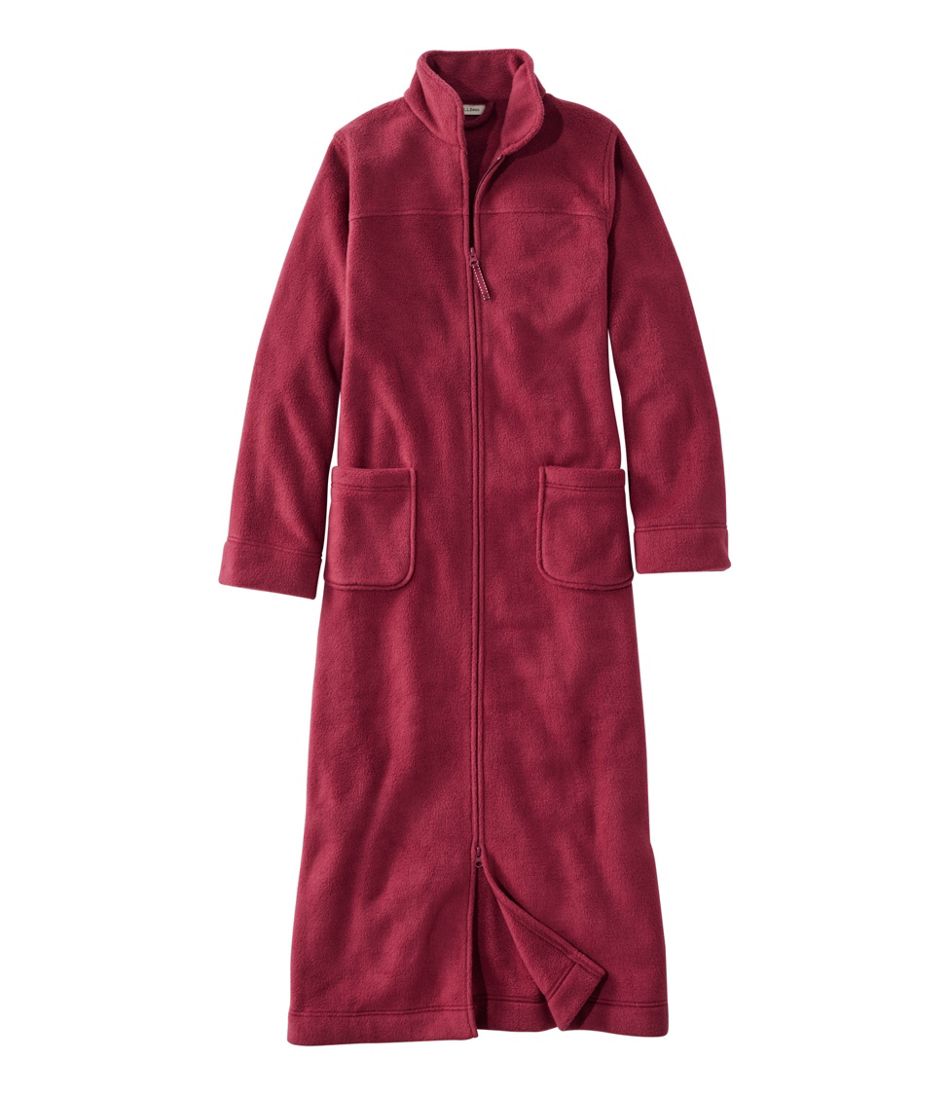 L.L.Bean Women's Winter Fleece Robe, Zip-Front CLOTHING