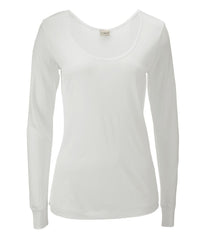 L.L.Bean Women's Silk Pointelle, Long-Sleeve Scoopneck CLOTHING
