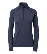L.L.Bean Women's Midweight Base Layer Crew Top, 1/4 Zip CLOTHING