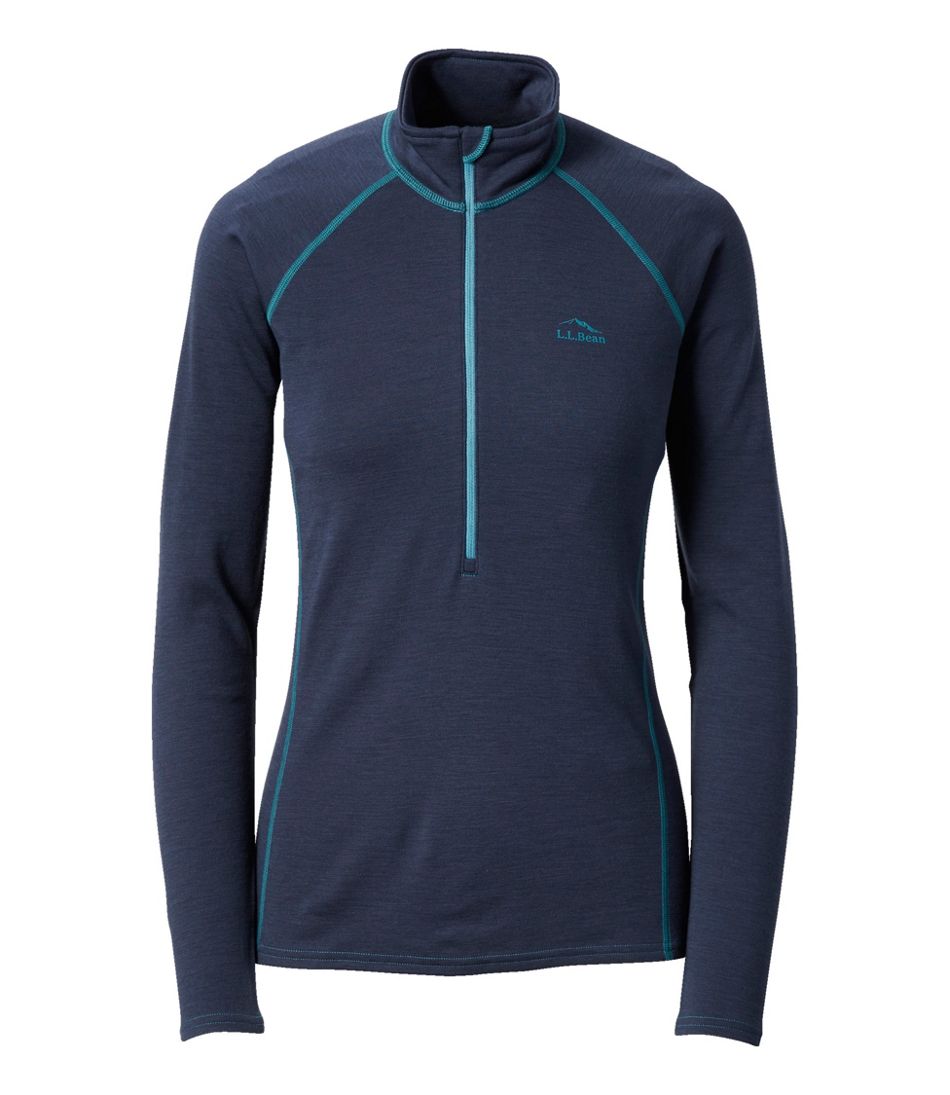 L.L.Bean Women's Cresta Midweight 250 T-Zip Top CLOTHING