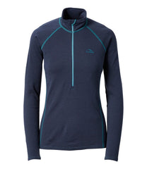 L.L.Bean Women's Cresta Midweight 250 T-Zip Top CLOTHING