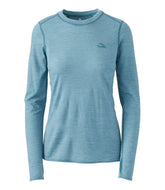L.L.Bean Women's Cresta Ultralight 150 Crew Top, Stripe CLOTHING