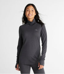 L.L.Bean Women's Cresta Wool Ultralight 150 Turtleneck CLOTHING