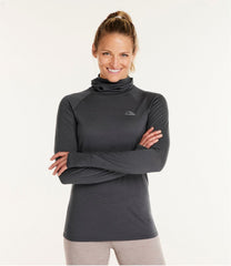 L.L.Bean Women's Cresta Wool Ultralight 150 Base Layer, Hoodie CLOTHING