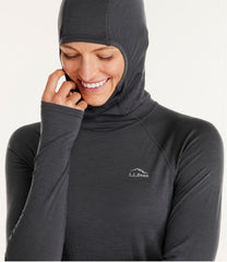 L.L.Bean Women's Cresta Wool Ultralight 150 Base Layer, Hoodie CLOTHING