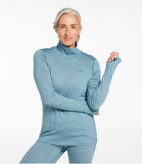 L.L.Bean Women's Cresta Ultralight 150 Turtleneck, Stripe CLOTHING