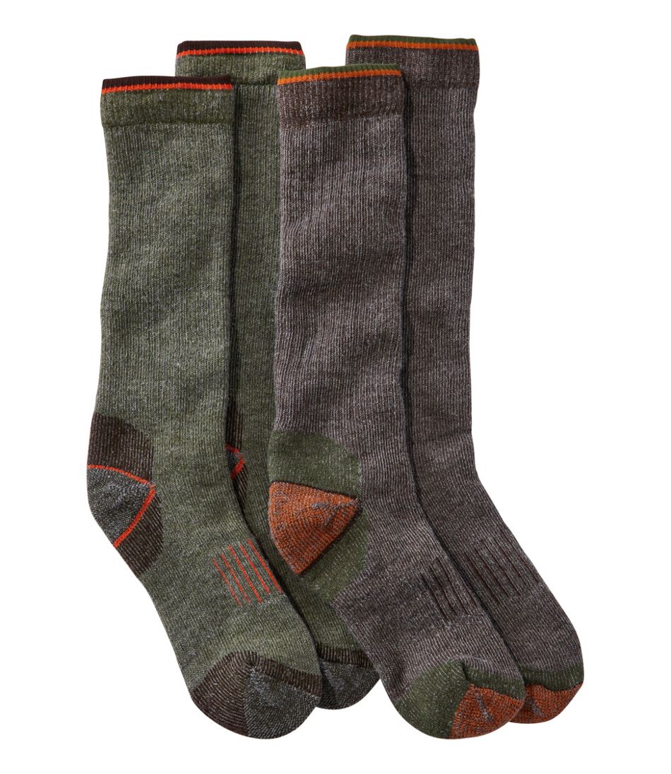 L.L.Bean Muck Heavyweight Merino Wool Blend Socks, Boot Height 2-Pack CLOTHING|FOOTWEAR|OUTDOOR EQUIPMENT