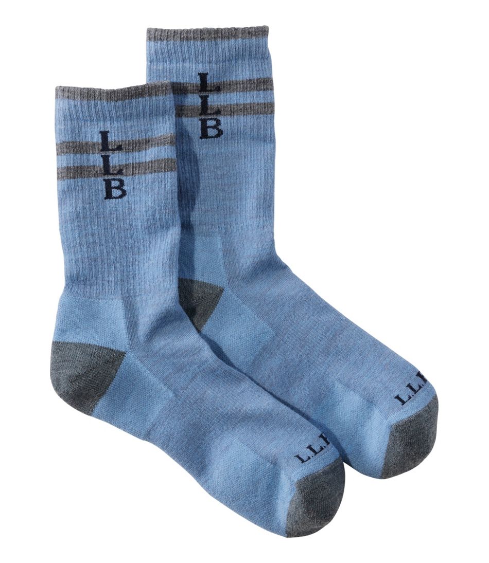 L.L.Bean Adults' Katahdin Hiker Socks, Stripe CLOTHING|FOOTWEAR|SALE