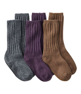 L.L.Bean Adults' Merino Wool Ragg Socks, 3-Pack CLOTHING|FOOTWEAR