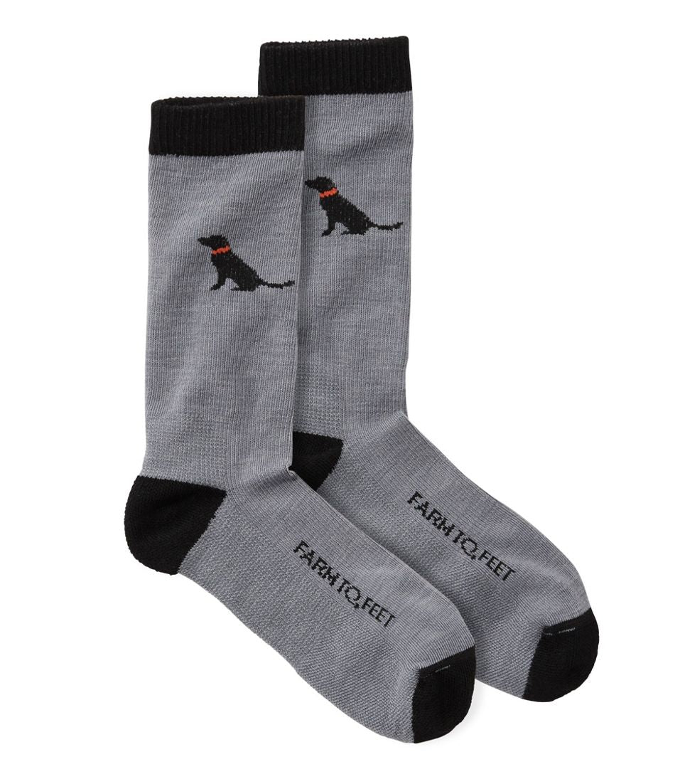 L.L.Bean Adults' Farm to Feet Sunderland Crew Socks, Light Cushion CLOTHING|FOOTWEAR
