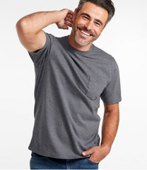 L.L.Bean Men's Carefree Unshrinkable Tee with Pocket, Traditional Fit CLOTHING|SALE