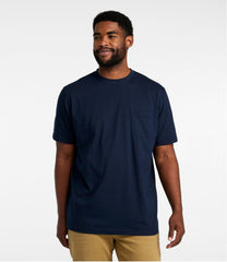 L.L.Bean Men's Carefree Unshrinkable Tee with Pocket, Traditional Fit CLOTHING|SALE