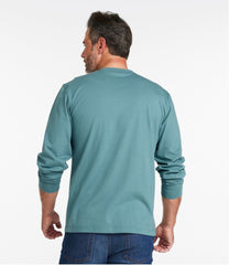 L.L.Bean Men's Carefree Unshrinkable Tee with Pocket, Traditional Fit, Long-Sleeve CLOTHING
