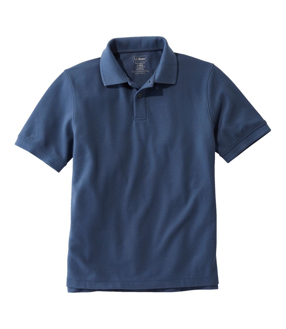 L.L.Bean Men's Premium Double L® Polo Banded, Short-Sleeve Without Pocket CLOTHING|SALE