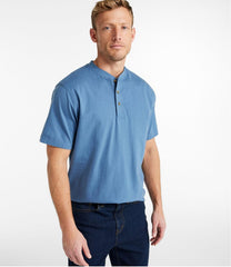 L.L.Bean Men's Carefree Unshrinkable Tee, Traditional Fit, Henley CLOTHING|SALE