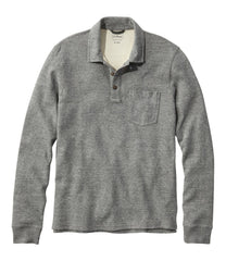 L.L.Bean Men's Washed Cotton Double-Knit Polo, Long-Sleeve CLOTHING|SALE