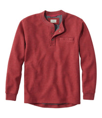L.L.Bean Men's Katahdin Iron Works® Bonded Waffle Fleece Henley CLOTHING