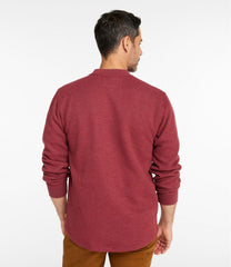 L.L.Bean Men's Katahdin Iron Works® Bonded Waffle Fleece Henley CLOTHING