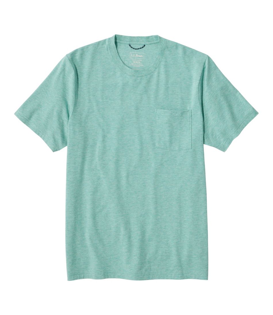 L.L.Bean Men's Comfort Stretch Performance® Pima Pocket Tee, Short-Sleeve CLOTHING|SALE