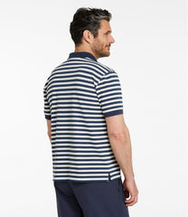 L.L.Bean Men's Casco Bay Rugged Polo, Short-Sleeve, Stripe CLOTHING