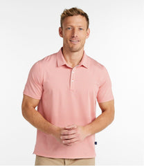 L.L.Bean Men's Comfort Stretch Performance® Party Polo, Slightly Fitted, Short-Sleeve, Stripe CLOTHING