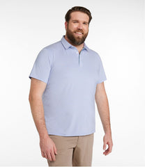 L.L.Bean Men's Comfort Stretch Performance® Party Polo, Slightly Fitted, Short-Sleeve, Stripe CLOTHING