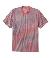 L.L.Bean Men's Comfort Stretch Performance® Pima Pocket Tee, Short-Sleeve, Stripe CLOTHING|SALE