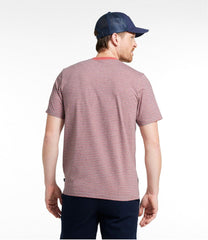 L.L.Bean Men's Comfort Stretch Performance® Pima Pocket Tee, Short-Sleeve, Stripe CLOTHING|SALE