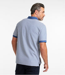 L.L.Bean Men's Premium Double L® Polo, Banded Short-Sleeve Without Pocket Stripe CLOTHING|SALE