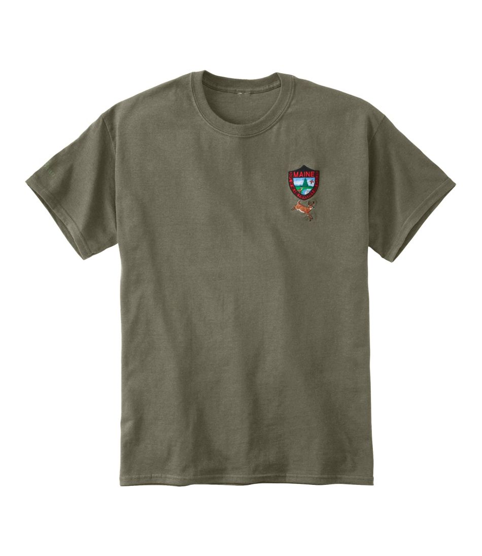 L.L.Bean Men's Maine Inland Fisheries and Wildlife Tee, White-Tailed Deer CLOTHING|OUTDOOR EQUIPMENT