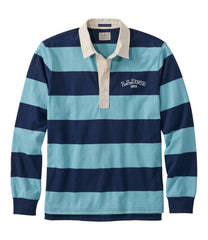 L.L.Bean Men's Bean's Vintage Soft Rugby, Stripe Embroidered CLOTHING