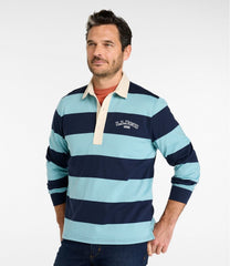 L.L.Bean Men's Bean's Vintage Soft Rugby, Stripe Embroidered CLOTHING