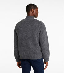 L.L.Bean Men's Classic Ragg Wool Sweater, Full-Zip Flannel-Lined CLOTHING