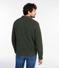 L.L.Bean Men's Organic Cotton Waffle Sweater, Henley CLOTHING