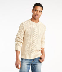 L.L.Bean Men's Signature Cotton Fisherman Sweater CLOTHING|SALE