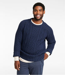 L.L.Bean Men's Signature Cotton Fisherman Sweater CLOTHING|SALE