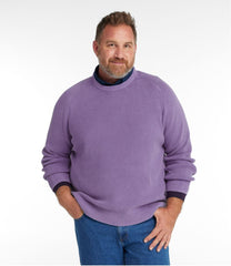 L.L.Bean Men's Sunwashed Textured Cotton Sweater, Crewneck CLOTHING|SALE
