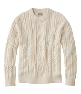 L.L.Bean Men's Bean's Heritage Soft Cotton Fisherman Sweater, Crewneck CLOTHING|SALE
