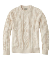 L.L.Bean Men's Bean's Heritage Soft Cotton Fisherman Sweater, Crewneck CLOTHING|SALE