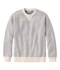 L.L.Bean Men's Wicked Soft Cotton/Cashmere Sweater, Crewneck, Pattern CLOTHING