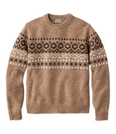 L.L.Bean Men's Bean's Classic Ragg Wool Sweater, Crewneck, Fair Isle CLOTHING