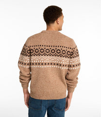 L.L.Bean Men's Bean's Classic Ragg Wool Sweater, Crewneck, Fair Isle CLOTHING