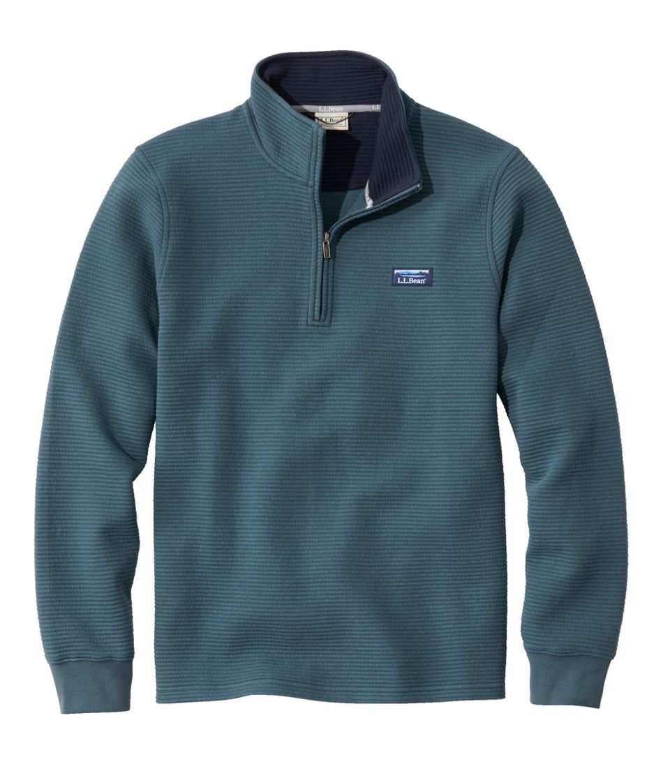 L.L.Bean Men's Lakewashed Double-Knit Quarter-Zip Pullover CLOTHING|SALE