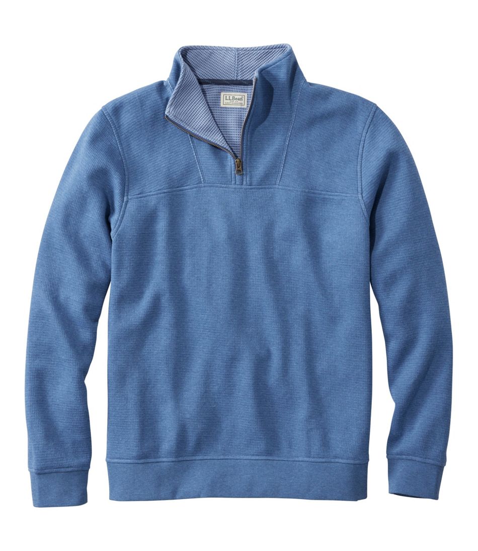 L.L.Bean Men's All Seasons Textured Sweats, Quarter-Zip CLOTHING|SALE