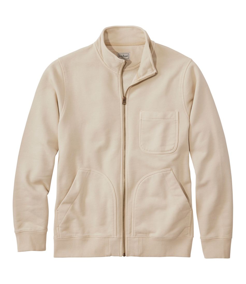 L.L.Bean Men's Sunwashed Sweatshirt, Full-Zip CLOTHING