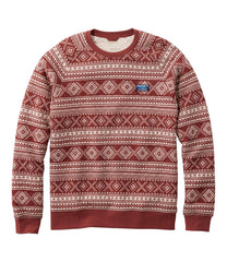 L.L.Bean Men's Bean's Quilted Sweatshirt, Crewneck, Print CLOTHING|SALE