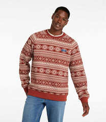 L.L.Bean Men's Bean's Quilted Sweatshirt, Crewneck, Print CLOTHING|SALE