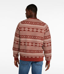 L.L.Bean Men's Bean's Quilted Sweatshirt, Crewneck, Print CLOTHING|SALE