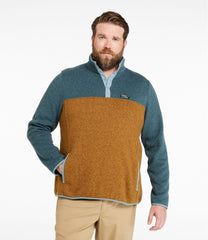 L.L.Bean Men's Sweater Fleece Pullover, Colorblock CLOTHING|SALE