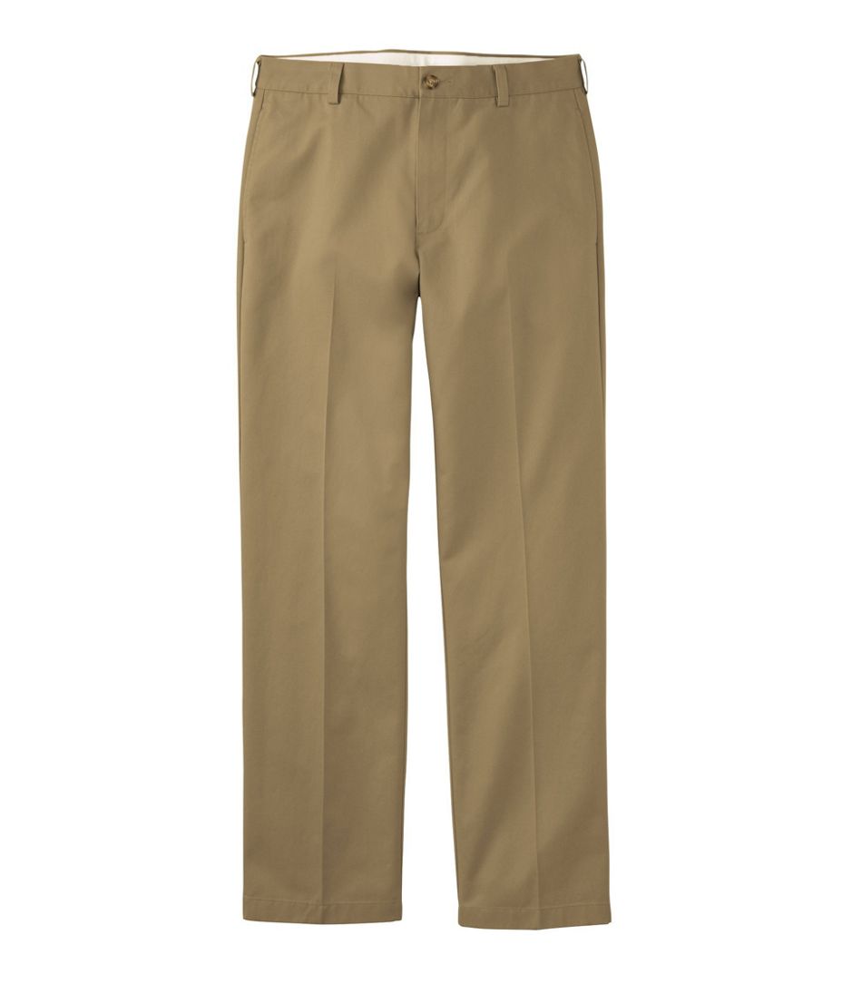 L.L.Bean Men's Wrinkle-Free Double L® Chinos, Natural Fit, Hidden Comfort, Plain Front CLOTHING|SALE